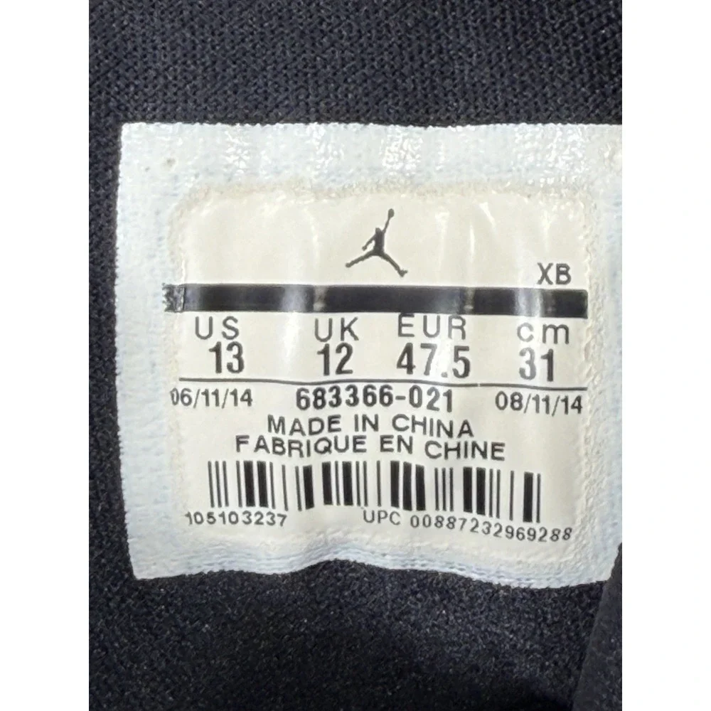 Nike-Air Jordan Flight 45 V Bred-2014-Shoes-Mens Sz 13 683366-021 Read